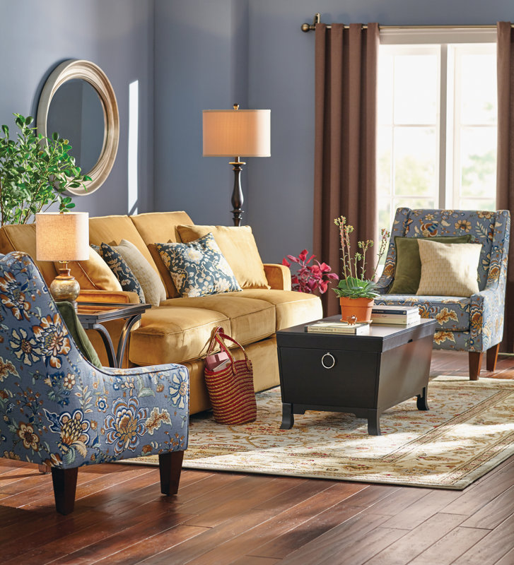 Traditional Living Room Design Photo by Wayfair